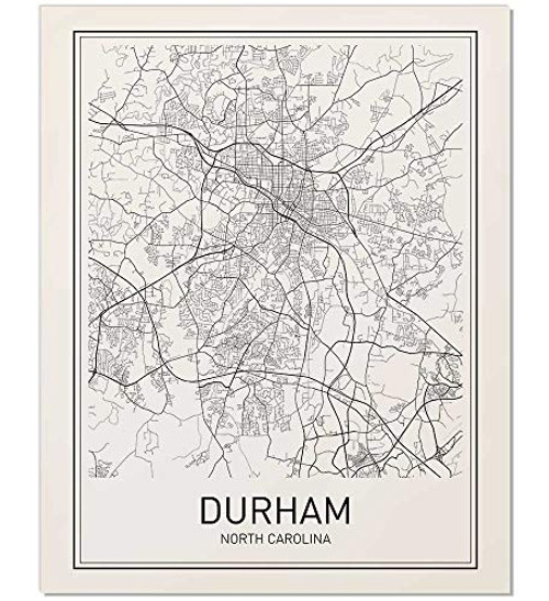 Durham Poster, Durham Map, Map of Durham, City Map Posters, Modern Map Art, City Prints, Map Wall Decor, Minimal Print, Map Poster, City Poster, City Map Wall Art, Minimalist Posters, 8x10