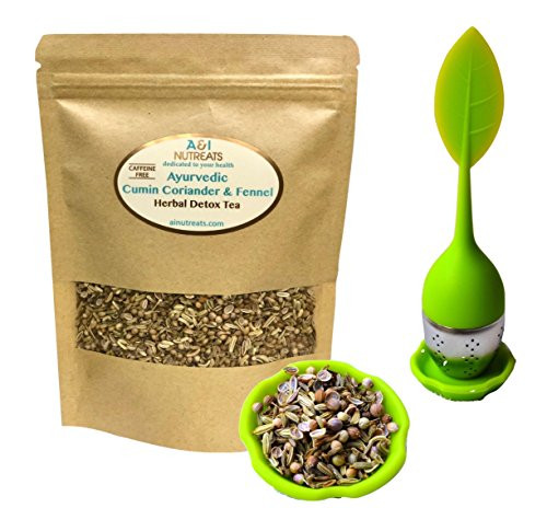 Ayurvedic Detox Cumin, Coriander and Fennel Tea with Infuser - Organic Detox Tea - Supports weight management and enhances nutrient absorption (CCF tea with Infuser, 1.5 oz.) Ayurvedic Detox Cumin, Coriander and Fennel Tea with Infuser - Organic Detox Tea - Supports weight management and enhances nutrient absorption (CCF tea with Infuser, 1.5 oz.)