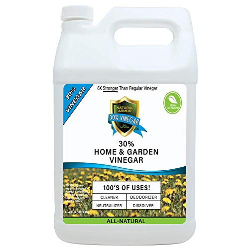 30% Vinegar Pure Natural & Safe Industrial Strength Concentrate for Home & Garden & Literally Hundreds of Other Uses 6X Stronger Than Regular Vinegar (128 OZ Gallon Refill)