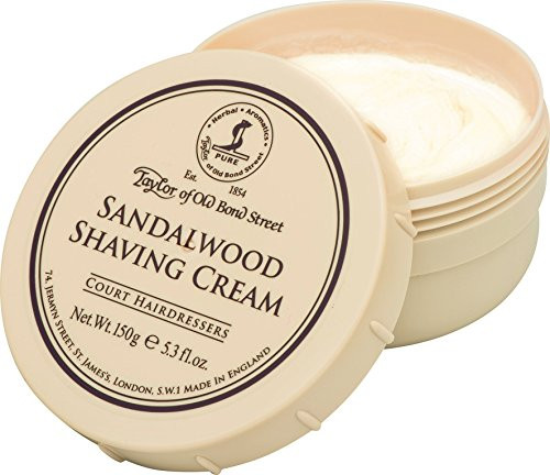 Taylor of Old Bond Street Sandalwood Shaving Cream Bowl, 5.3-Ounce Taylor of Old Bond Street Sandalwood Shaving Cream Bowl, 5.3-Ounce