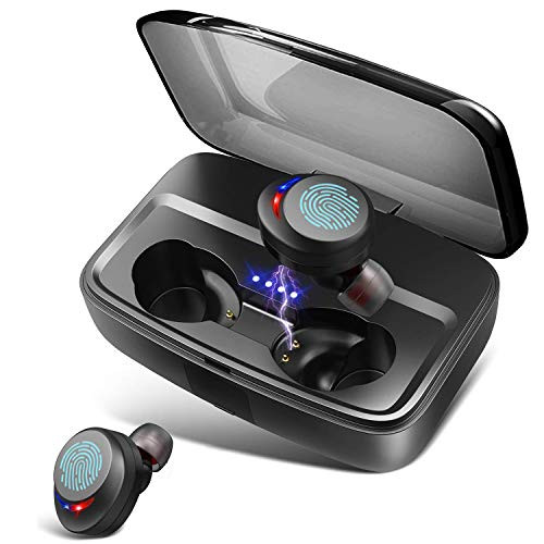 Wireless Headphones Bluetooth Earphones IPX8 Waterproof Deep Bass Stereo Sound Wireless Earbuds Built-in Mic Bluetooth 5.0 Earbuds with 3000mah Charging Case