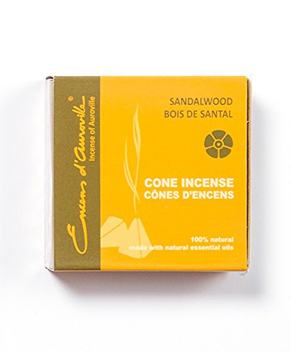 Maroma Eda Cone Incense, Sandalwood, 10 Count