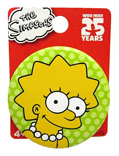 Simpsons The Lisa Single Button Pin Action Figure