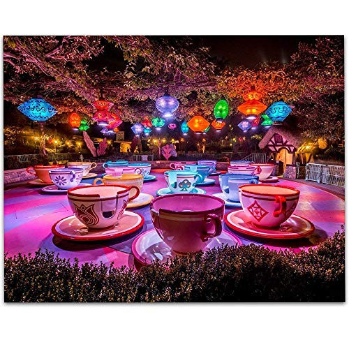 Disneyland Mad Hatter's Tea Party - 11x14 Unframed Art Print - Great Gift Under $15 for Disney Lovers