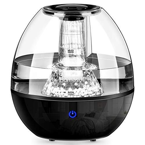 Homasy Humidifiers with Filter Impurities Stone, Ultrasonic Cool Mist Humidifier for Baby Bedroom, Vaporizer Humidifying Unit with Whisper-Quiet Operation & Auto Shut-Off Protection Homasy Humidifiers with Filter Impurities Stone, Ultrasonic Cool Mist Humidifier for Baby Bedroom, Vaporizer Humidifying Unit with Whisper-Quiet Operation & Auto Shut-Off Protection