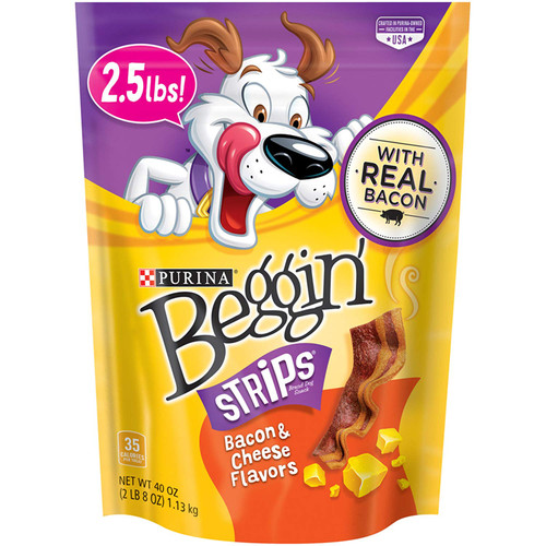 Purina Beggin' Strips Bacon & Cheese Flavors Dog Treats Purina Beggin' Strips Bacon & Cheese Flavors Dog Treats