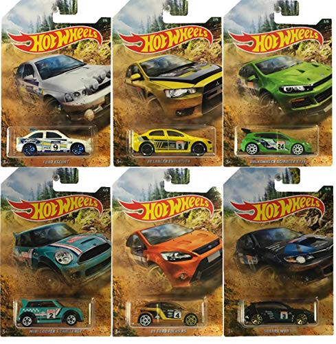 Hot Wheels 2019 Rally Car Set of 6