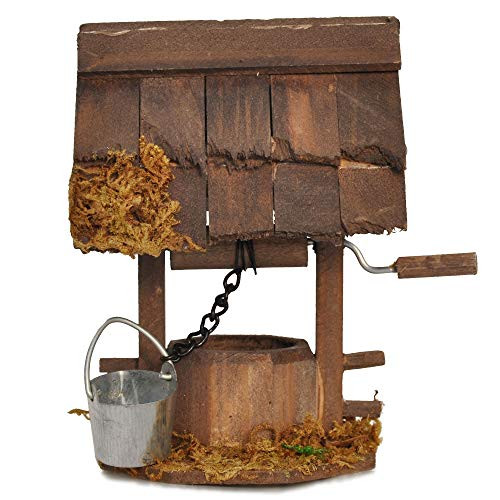 Wooden Wishing Well for Miniature Garden, Fairy Garden