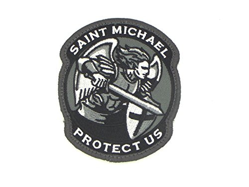 Saint Michael Modern Morale Patch (Black (SWAT) by MilSpec Monkey Saint Michael Modern Morale Patch (Black (SWAT) by MilSpec Monkey