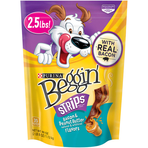 Purina Beggin' Strips Bacon and Peanut Butter Dog Treats Purina Beggin' Strips Bacon and Peanut Butter Dog Treats