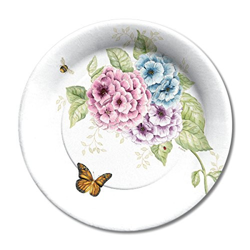 Lenox Butterfly Meadow Disposable Paper Plates, 10.5'' D, 8pcs