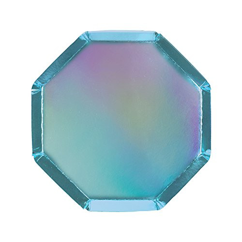Meri Meri Holographic Blue Side Plates