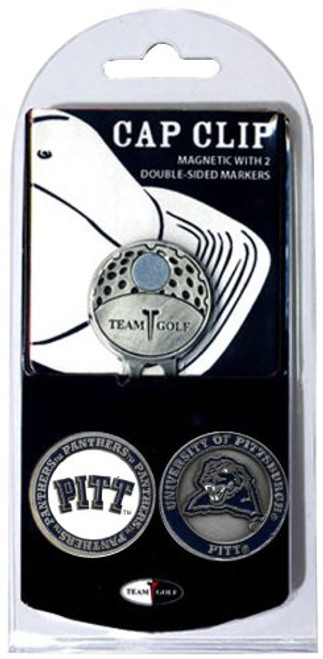 Team Golf NCAA Pitt Panthers Golf Cap Clip with 2 Removable Double-Sided Enamel Magnetic Ball Markers, Attaches Easily to Hats Team Golf NCAA Pitt Panthers Golf Cap Clip with 2 Removable Double-Sided Enamel Magnetic Ball Markers, Attaches Easily to Hats
