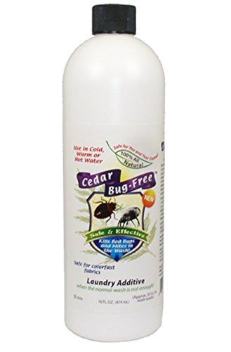 Bed Bug Laundry Additive - Cedar Bug-Free Laundry Additive. Kill Bed Bugs and Mites - 8 oz