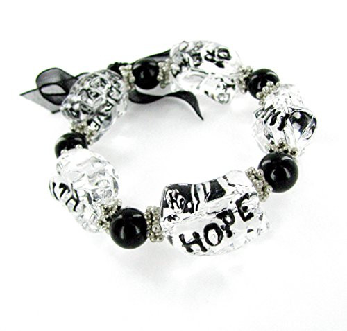 Linpeng Believe Dream Inspire Hope Faith Message Acrylic Beads Stretch Bracelet