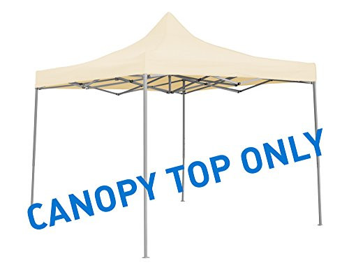 Trademark Innovations Square Replacement Canopy Gazebo Top, 9.6' x 9.6', Cream