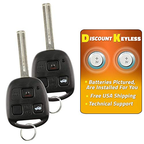 For 97-05 Lexus ES300 GS300 GS400 GS430 IS300 LS400 Kyless Entry Remote Key Fob 3btn HYQ1512V 89785-50031 - 2 PACK