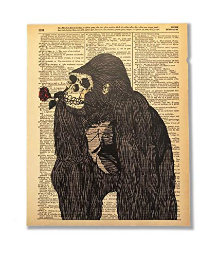 Aperaham Upcycled Vintage Dictionary Art Print 8x10 UNFRAMED Instinct Collection