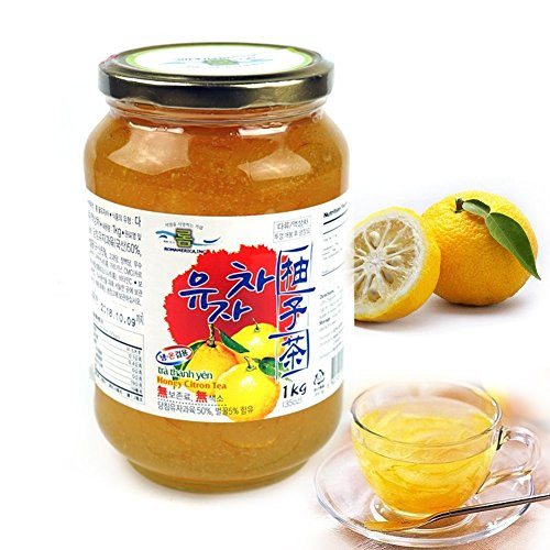 ROM AMERICA Korean CITRON HONEY TEA and JAM 1kg (35oz) ? ??? ROM AMERICA Korean CITRON HONEY TEA and JAM 1kg (35oz) ? ???