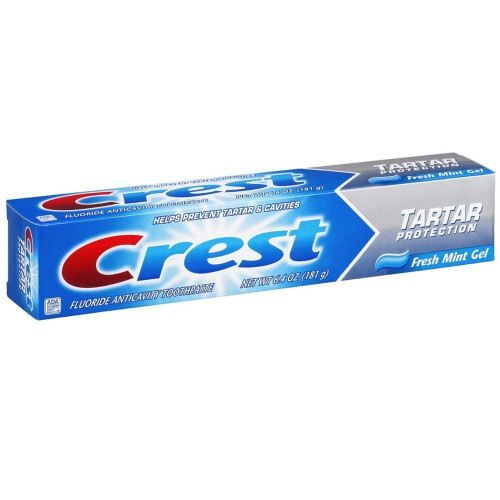 Crest Tartar Protection Toothpaste, Fresh Mint Gel 6.4 oz (Pack of 5)