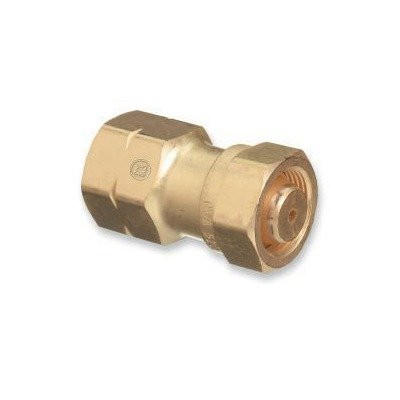 Western Enterprises 317 Brass Cylinder Adaptors, CGA-520 'B' Tank Acetylene to CGA-510 POL Acetylene