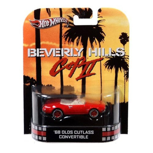 Hot Wheels Retro Beverly Hills Cop II 1:55 Die Cast Car '68 Olds Cutlass Convertible