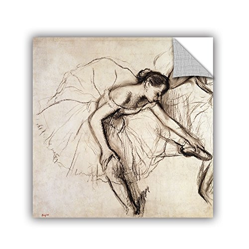 ArtWall Edgar Degas's Two Dancers Resting Art Appeelz Removable Wall Art Graphic, 36 x 36
