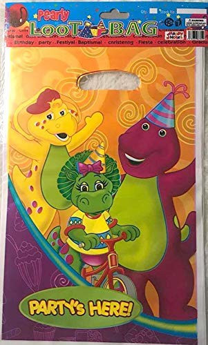 Gallmark Barney Party Bags Loots Favors Birthday Baby Boop Decoration 10 PC I Love You