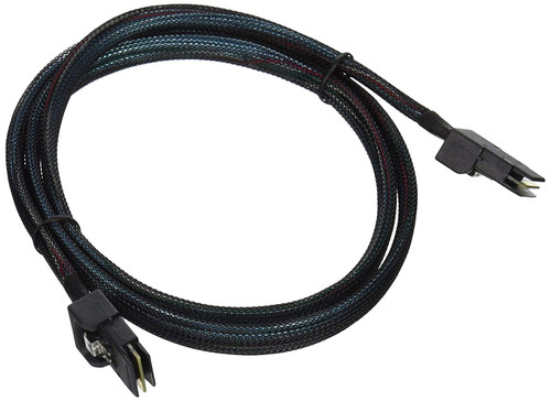 Monoprice 1m 30AWG Internal Mini SAS 36-Pin SFF-8087 Male to Mini SAS 36-Pin SFF-8087 Male Cable - Black (108189)