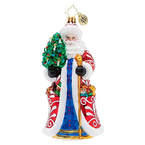 Christopher Radko Genteel Mr. Claus Christmas Ornament, Muti