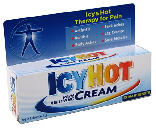 Icy Hot Pain Relieving Cream 1.25 Ounce Extra Strength (37ml) (3 Pack)