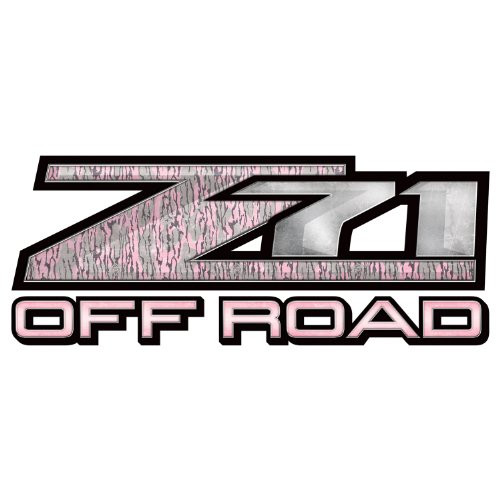 Mossy Oak Graphics (13033-BLP-L 16.5" x 6.75" Bottomland Pink Z71 Style Decal