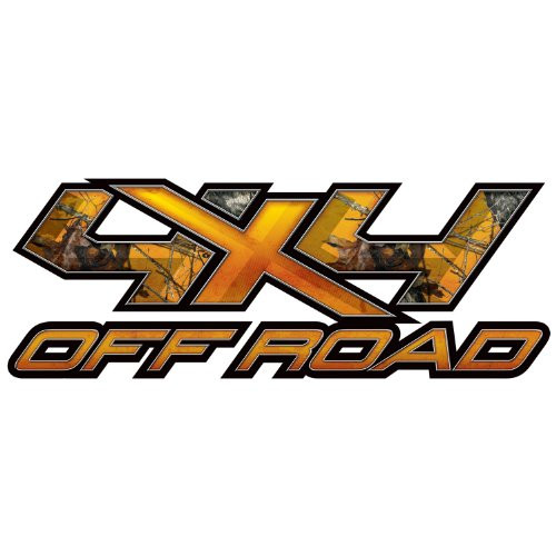 Mossy Oak Graphics (13036-BZ-L 17" x 6.5" Blaze 4X4 'Orange X' Style Decal