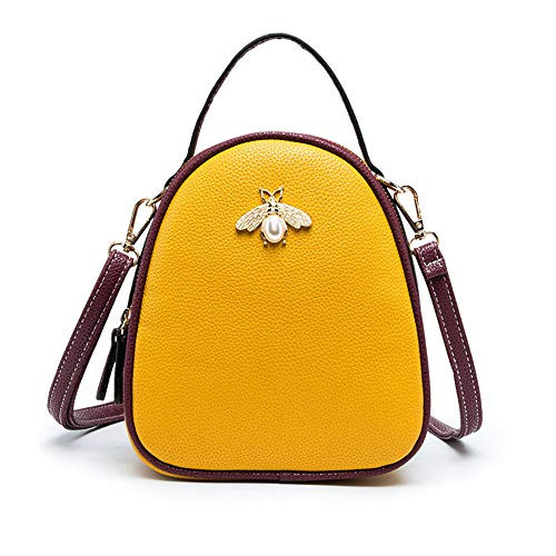 Small Crossbody Bags Shoulder Bag for Women Bee Ladies Messenger Bags Purse Handbags Yellow