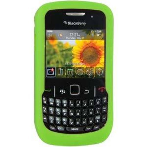 Amzer Silicone Skin Jelly Case for BlackBerry Curve 8520 - Green
