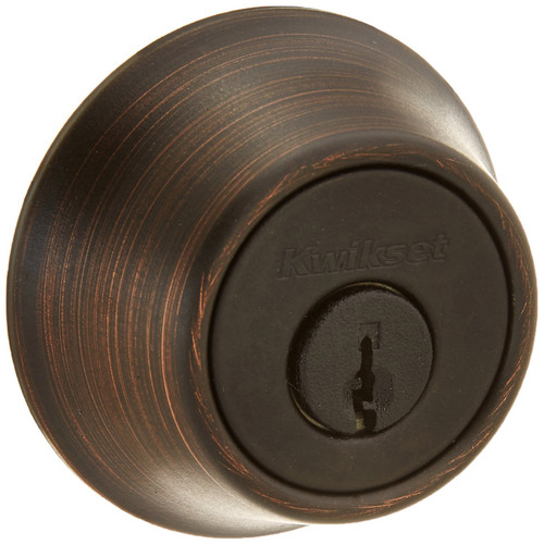 KWIKSET 96600-673 Single Cylinder Deadbolt Security Venetian Bronze KWIKSET 96600-673 Single Cylinder Deadbolt Security Venetian Bronze