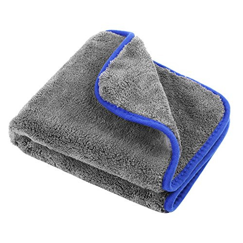 ON THE WAY Microfiber Cleaning Towel/Cloth, Dual-Purpose 1200gsm Microfiber Towel Lint-Free Dual Layer Ultra-Thick Car Wash Buffing Wax Polishing and Drying Cloth Auto Detailing Towels(40x45cm) ON THE WAY Microfiber Cleaning Towel/Cloth, Dual-Purpose 1200gsm Microfiber Towel Lint-Free Dual Layer Ultra-Thick Car Wash Buffing Wax Polishing and Drying Cloth Auto Detailing Towels(40x45cm)
