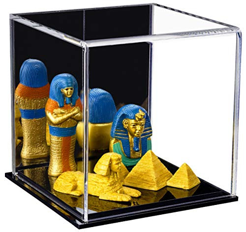Versatile Acrylic Mirrored Display Case, Cube, Dust Cover or Riser 4" x 4" x 4" (A057-MDS)
