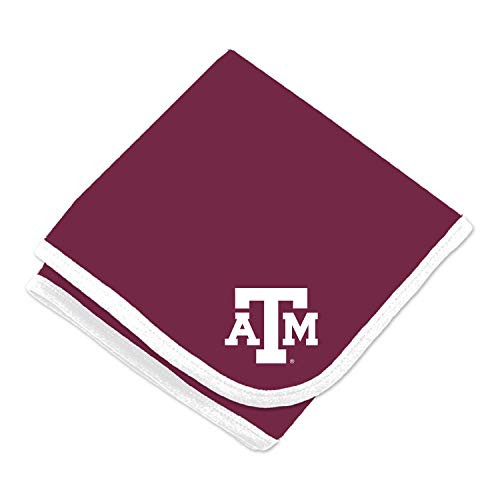Texas A&M Aggies NCAA Baby Newborn Infant One Size 30" X 35" Baby Blanket Maroon,White
