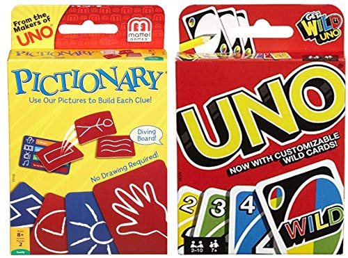 Uno and Pictionary Card Games 2-Pack