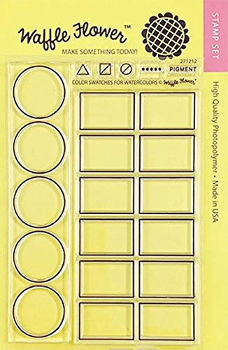 Waffle Flower Crafts 271212 Clear Stamps 4"X6"-Color Swatches for Watercolors