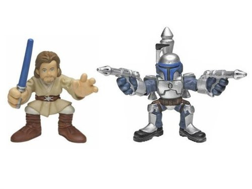 Star Wars Galactic Heroes Jango Fett & Obi-Wan Kenobi Figure Set