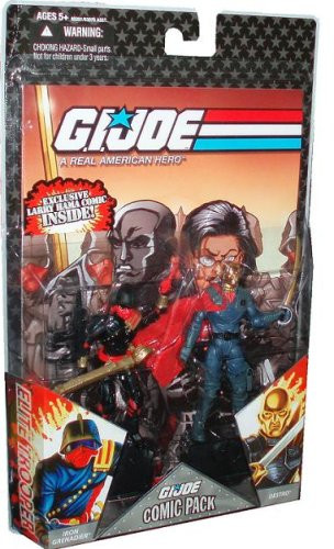 G.I. JOE Hasbro 25th Anniversary 3 3/4" Wave 5 Action Figures Comic Book 2-Pack Destro vs. Iron Grenadier