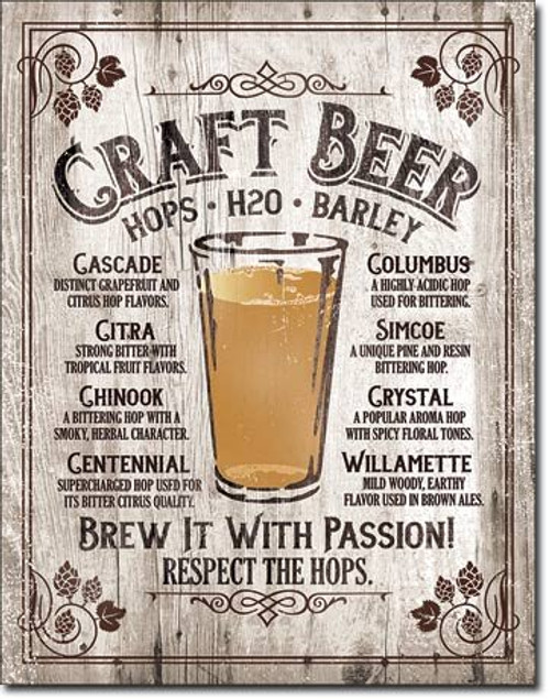 The Finest Website Inc. New Craft Beer 16" x 12.5" (D2258) Weathered Look Metal Tin Sign The Finest Website Inc. New Craft Beer 16" x 12.5" (D2258) Weathered Look Metal Tin Sign
