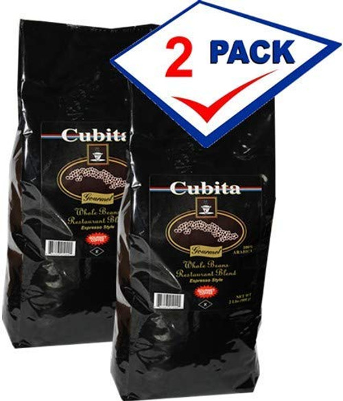 Cafe Cubita Gourmet Whole Bean Coffee Pack of 2