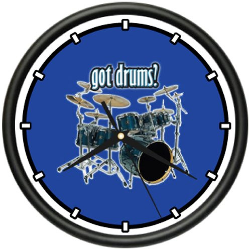 SignMission Wall Clock New Drum Drummer Band Music Gift, Beagle