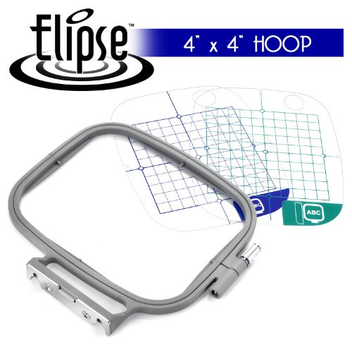 Elipse 4-inch x 4-inch Embroidery Hoop w/ Placement Grids for Brother PE-700, PE700II, PE-750D, PE-770, PE-780D, Innovis 1000, Innovis 1200, Innovis 1250D, PC-6500, PC-8200, PC-8500 And Babylock Ellure, Emore and Esante Elipse 4-inch x 4-inch Embroidery Hoop w/ Placement Grids for Brother PE-700, PE700II, PE-750D, PE-770, PE-780D, Innovis 1000, Innovis 1200, Innovis 1250D, PC-6500, PC-8200, PC-8500 And Babylock Ellure, Emore and Esante
