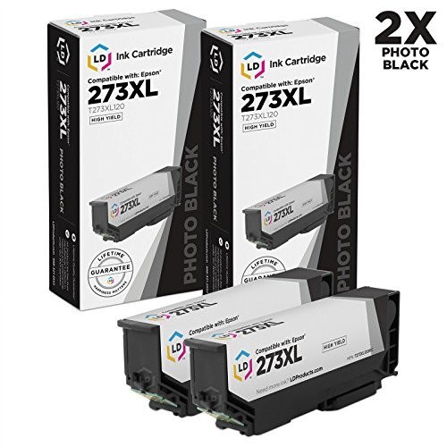 LD Remanufactured Ink Cartridge Replacement for Epson 273 273XL High Yield (Photo Black, 2-Pack) LD Remanufactured Ink Cartridge Replacement for Epson 273 273XL High Yield (Photo Black, 2-Pack)