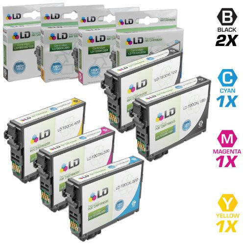 LD Remanufactured Ink Cartridge Replacement for Epson 200 200XL High Yield (2 Black, 1 Cyan, 1 Magenta, 1 Yellow, 5-Pack)