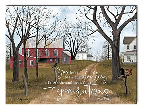 P. GRAHAM DUNN You Our Dwelling Place All Generations Farm 16 x 12 Inch Wood Printed Decorative Wall Plaque Sign